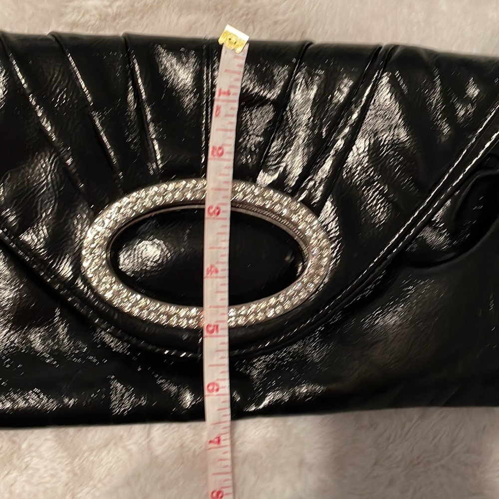Lula vegan clutch bag with crystals and chain - Picture 14 of 14